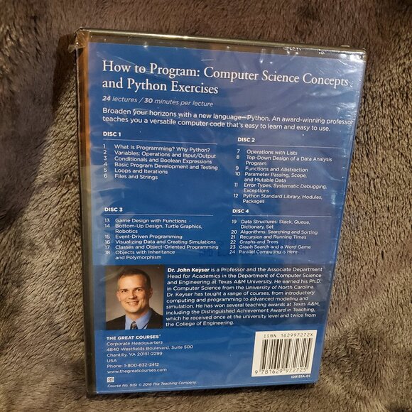 The Great Courses:How to Program, Computer Science Concepts Course Guidebook - Picture 3 of 4